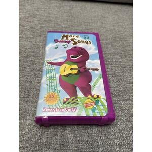 Vintage Barney VHS Tape More Barney Songs